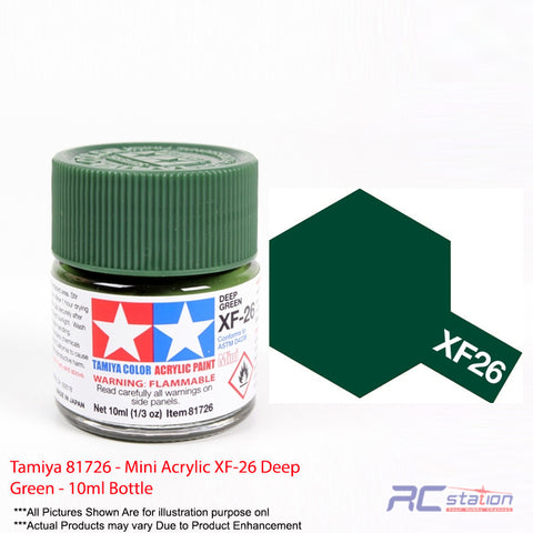 Tamiya Acrylic Mini XF-26 Deep green - 10ml Bottle #81726