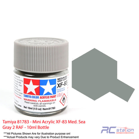 Tamiya Acrylic Mini XF-83 Medium sea gray 2 (RAF) - 10ml Bottle #81783