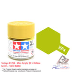 Tamiya Acrylic Mini XF-4 Yellow green - 10ml Bottle #81704