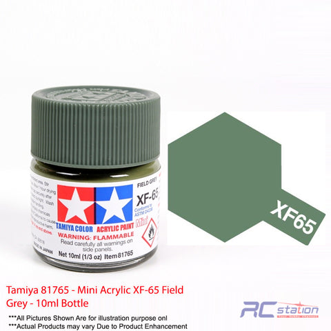 Tamiya Acrylic Mini XF-65 Field Grey - 10ml Bottle #81765