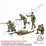 Tamiya Scale Models #35339 - 1/35 WWI British Infantry Figure Set | Military Collection Series