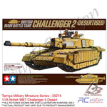 Tamiya Scale Models Tank #35274 - 1/35 British MBT Challenger II Desert | Military Collection Series