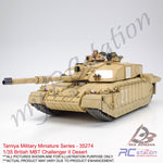 Tamiya Scale Models Tank #35274 - 1/35 British MBT Challenger II Desert | Military Collection Series
