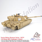 Tamiya Scale Models Tank #35274 - 1/35 British MBT Challenger II Desert | Military Collection Series