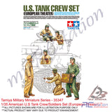 Tamiya Scale Models #35347 - 1/35 American U.S Tank Crew/Soldiers Set (European Theater) | Military Collection Series