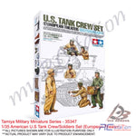 Tamiya Scale Models #35347 - 1/35 American U.S Tank Crew/Soldiers Set (European Theater) | Military Collection Series