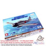 Tamiya Scale Models #60784 - 1/72 Mitsubishi A6M3 Zero Fighter Model 32 (Hamp) | War Bird Collection