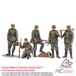 Tamiya Scale Models #35371 - 1/35 German Infantry Mid-WWII | Military Collection Series