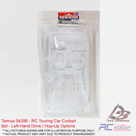 Tamiya #54298 - RC Touring Car Cockpit Set - Left-Hand Drive | Hop-Up Options