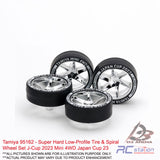 Tamiya #95162 - Super Hard Low-Profile Tire & Spiral Wheel Set J-Cup 2023 Mini 4WD Japan Cup 23