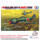 Tamiya Scale Models #61013 - 1/48 Nakajima Ki-84 Hayate (Frank) Army T | Aircraft Series