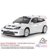 Tamiya TT02 #58724A 1/10 RC 2003 Ford Focus RS Custom (TT-02 Chassis)