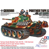 Tamiya Scale Models Tank #35176 - 1/35 German Panther Ausf.G Late Version WWII | Military Miniature Series