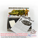 Tamiya Scale Models #35175 - 1/35 British Universal Carrier Mk.II Europ WWII | Military Miniature Series