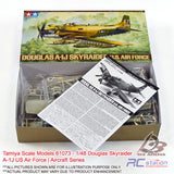 Tamiya Scale Models #61073 - 1/48 Douglas Skyraider A-1J US Air Force | Aircraft Series
