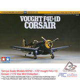Tamiya Scale Models #60752 - 1/72 Vought F4U-1D Corsair | 1/72 War Bird Collection