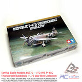 Tamiya Scale Models #60770 - 1/72 WB P-47D Thunderbolt Bubbletop | 1/72 War Bird Collection