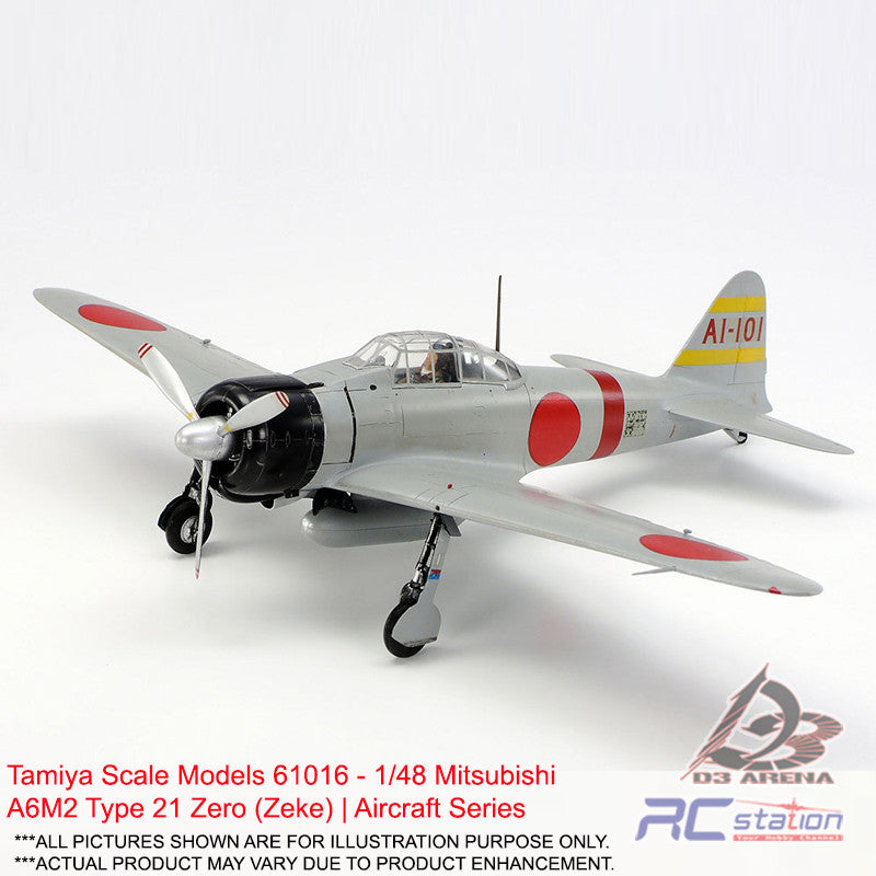 Tamiya Scale Models #61016 - 1/48 Mitsubishi A6M2 Type 21 Zero (Zeke ...