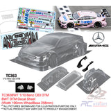 Team C Clear Body Shell TC363 1/10 Benz C63 DTM (Width 190mm, WheelBase 258mm)