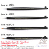 Tamiya Modeling Brush HG II Pointed Brush (Ultra Fine, Extra Fine, Fine, Small) | Finishing Materials Series