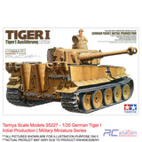 Tamiya Scale Models #35227 - 1/35 German Tiger I Initial Production | Military Miniature Series