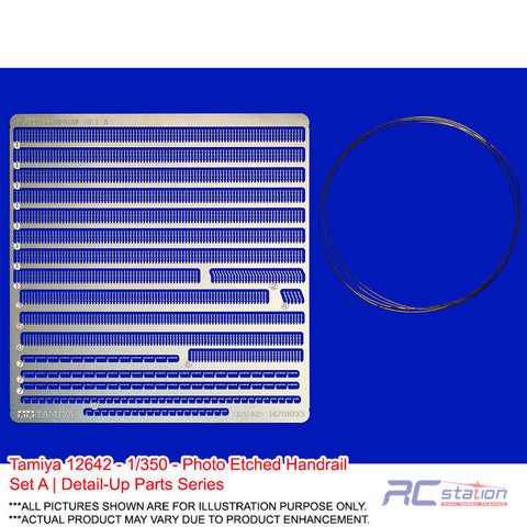 Tamiya #12642 - 1/350 - Photo Etched Handrail Set A | Detail-Up Parts Series
