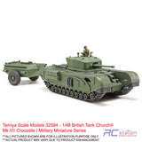 Tamiya Scale Models #32594 - 1/48 British Tank Churchill Mk.VII Crocodile | Military Miniature Series