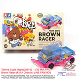 Tamiya Scale Models #92443 - 1/32 Mini 4WD Brown Racer (FM-A Chassis) LINE FRIENDS