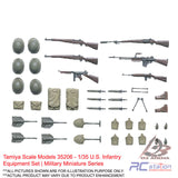 Tamiya Scale Models #35206 - 1/35 U.S. Infantry Equipment Set | Military Miniature Series