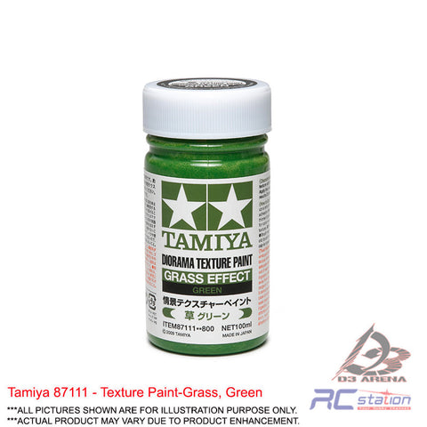 Tamiya Paint #87111 - Diorama Texture Paint - Grass, Green, 100ml | Scenery