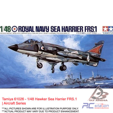 Tamiya #61026 - 1/48 Hawker Sea Harrier FRS.1 | Aircraft Series