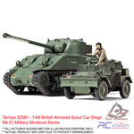 Tamiya #32581 - 1/48 British Armored Scout Car Dingo Mk.II | Military Miniature Series