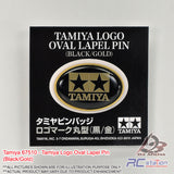Tamiya #67510 - Tamiya Logo Oval Lapel Pin (Black/Gold) | Tamiya Original Goods