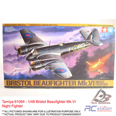 Tamiya #61064 - 1/48 Bristol Beaufighter Mk.VI Night Fighter | Aircraft Series