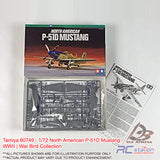 Tamiya #60749 - 1/72 North American P-51D Mustang WWII | War Bird Collection