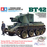 Tamiya #35318 - 1/35 Scale Finnish Army Assault Gun BT-42 | Military Miniature Series