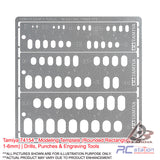 Tamiya #74154 - Modeling Template (Rounded Rectangles, 1-6mm) | Drills, Punches & Engraving Tools