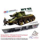 Tamiya #35318 - 1/35 Scale Finnish Army Assault Gun BT-42 | Military Miniature Series