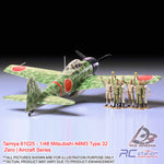 Tamiya #61025 - 1/48 Mitsubishi A6M3 Type 32 Zero | Aircraft Series