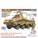 Tamiya #35297 - 1/35 German 8-Wheeled Heavy Armored Car Sd.Kfz.232 ‘Africa-Corps | Military Miniature Series