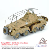 Tamiya #35297 - 1/35 German 8-Wheeled Heavy Armored Car Sd.Kfz.232 ‘Africa-Corps | Military Miniature Series