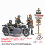 Tamiya #35384 - 1/35 WWII German KS600 Motorcycle & Sidecar | Military Miniature Series