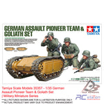 Tamiya #35357 - 1/35 German Assault Pioneer Team & Goliath Set | Military Miniature Series