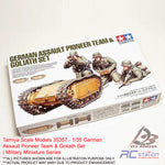 Tamiya #35357 - 1/35 German Assault Pioneer Team & Goliath Set | Military Miniature Series