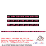 Tamiya #95667 Jr Full Cowled Mini 4WD 30th Anniversary Multipurpose Tape (15mm Width/Black & Pink)