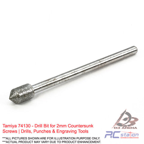 Tamiya #74130 - Drill Bit for 2mm Countersunk Screws | Drills, Punches & Engraving Tools