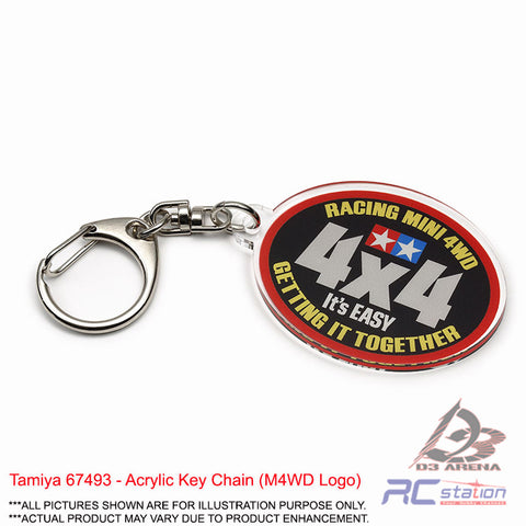 Tamiya 67493 - Acrylic Key Chain (M4WD Logo)