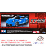Tamiya TT02 #58712 1/10 Porsche 911 GT3 (992) (TT-02), W/O ESC | TT-02 CHASSIS