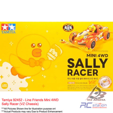 Tamiya #92452 - Line Friends Mini 4WD Sally Racer (VZ Chassis)