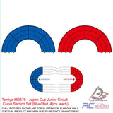 Tamiya #69578 - Japan Cup Junior Circuit Curve Section Set (Blue/Red, 4pcs. each) Tamiya Track